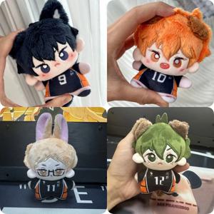 귀여운 10cm 하이큐 플러시 토이 히나타 쇼요 키체인 토비오 카게야마 유 니시노야 가방 펜던트 미니 배구 인형 선물