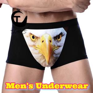 4XL 대형 남성용 속옷 재미있는 멋진 팬티 울프 모달 볼록 속옷 남성용 복서 편안한 소프트 복서 쇼츠 남성용 3개입