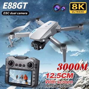 E88GT WiFi FPV 드론 8K HD 카메라 접이식 쿼드콥터 드론 항공 촬영 라이브 스트리밍 여행 선물 원격 제어 UAV