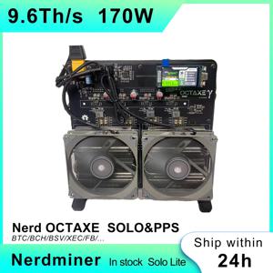2026년형 새로운 NerdOCTAXE 채굴기 해시레이트 9.6TH/s 비트코인 ​​채굴기는 전원 어댑터와 해당 플러그가 함께 제공됩니다.