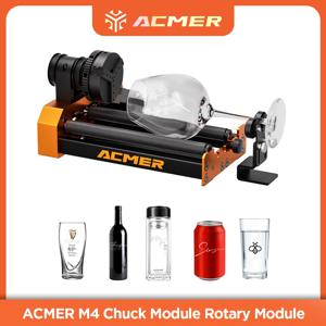 ACMER M4 척 모듈 회전 모듈 360도 각도 조절 가능 °   원통형 캔, 병, 구형, 링, 물체용 4-in-1 회전 로터리 장치