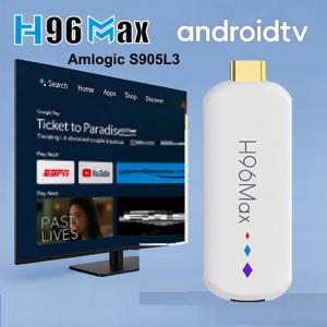 H96 Max M20 Amlogic S905L3 안드로이드 TV 스틱 쿼드 코어 4K 2.4G 5G 와이파이 음성 리모컨