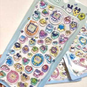 다마고치 3차원 릴리프 크리스탈 스티커 Diy 노트북 전화 케이스 컴퓨터 워터 컵 장식 친구의 휴일 선물