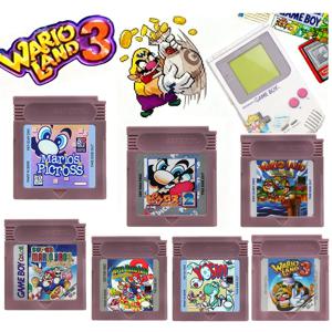 새로운 GBC 16비트 게임 비디오 게임 카트리지 콘솔 16비트 게임 카드 와리오랜드 도킹키곤 와리오랜드 2 요시 (GBC/GBA 마리오용)