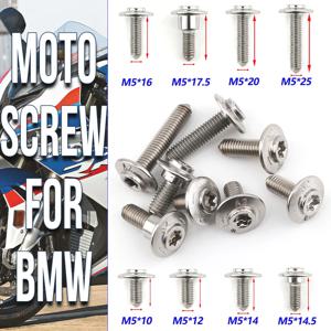 BMW S1000RR S1000R S1000XR M1000R S1000 R RR XR F900R F900XR 오토바이 쉘 스테인리스 스틸 나사 액세서리용 M5 볼트
