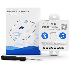 SP630E 블루투스 LED 컨트롤러 지원 PWM 단색 CCT RGB RGBW RGBCCT 또는 SPI TTL IC 칩 LED 스트립 WS2811 WS2812B WS2813