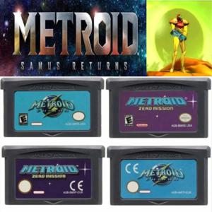 인기 있는 GBA/NDS/USA/EUR 버전 32비트 비디오 게임 카트리지 콘솔 카드 메트로이드 시리즈 GBA 게임 퓨전 제로 미션