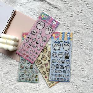 4pcsChiikawa Usagi Hachiware 3D 수지 스티커 귀여운 애니메이션 캐릭터 노트북 및 전화 장식 스티커, 창의적인 선물