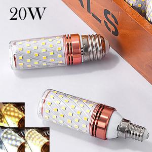 220V 20W LED 전구 E27/E14 콘 라이트 2835 SMD 밝기 램프 110-265V 가정용 할로겐 대체 백색광 삼색 조광