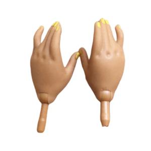 원래 무지개 인형 교체 손 블랙 화이트 브라운 스킨 톤 인형 재생 DIY 액세서리