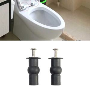 2pcs 확장 나사 변기 상단 고정 시트 힌지 구멍 고정 잘 너트 나사 고무 벽 화장실 커버 액세서리