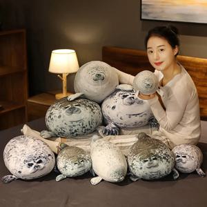 30CM 화난 Blob 인감 베개 통통한 3D 참신 바다 사자 인형 봉제 인형 장난감 아기 잠자는 베개 선물 어린이 소녀