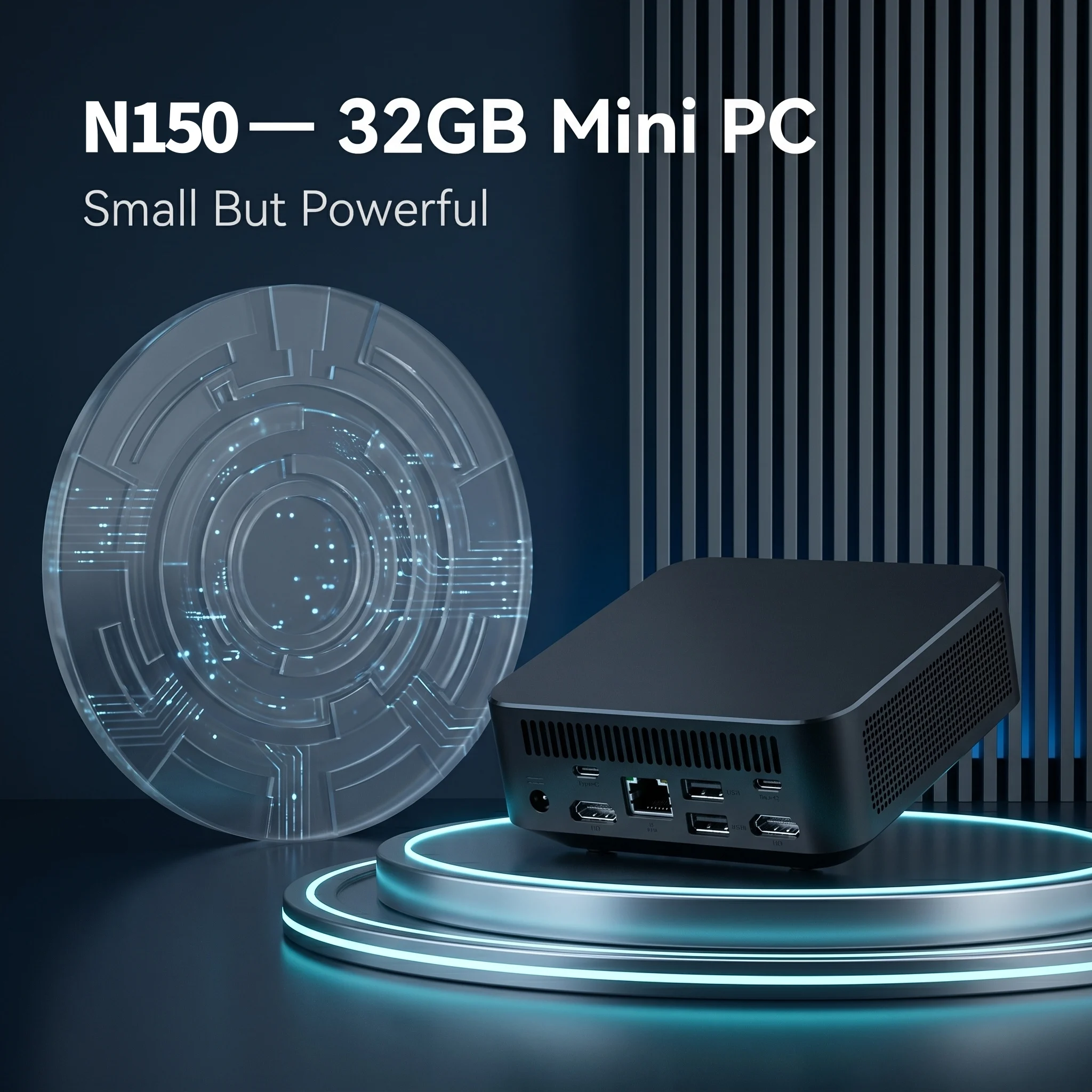 2026년형 윈도우 11 인텔 N150 사무용/가정용 데스크탑 컴퓨터 BT5.2 Wi-Fi 6 미니 PC 16/32GB 2TB SSD 휴대용 게이밍 미니 PC