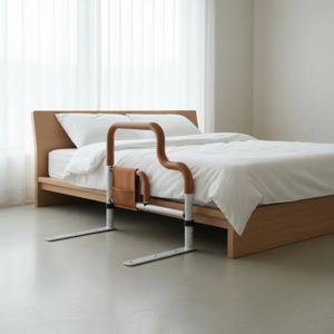 침대 옆 보조 손잡이 미끄럼 방지 폼 그립 노인용 기립 보조 손잡이 침대 옆 그랩 바 공구 없이 조립 성인용 침대