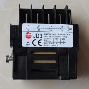 KEDU JD3 10핀 400V 50Hz 12A 전기 릴레이 4NO 전자기 스위치 전원 차단 및 저전압 보호 기능 포함