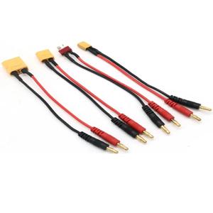 20CM XT30 XT60 XT90 T 플러그 충전 리드-4.0mm 바나나 플러그 충전 케이블 Lipo 배터리 용 실리콘 와이어 14AWG