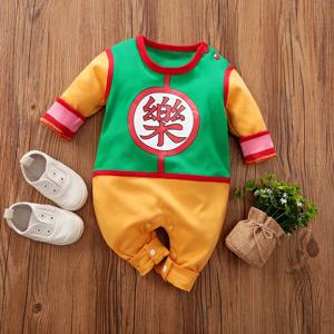 아기 소년 긴 소매 만화 코스프레 복장 Onesies 의상 Romper 점프 슈트 유아 의류 유아 100% CottonSpring and Autumn