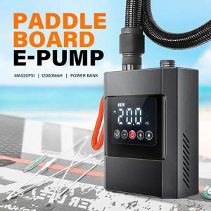 SUP 펌프 스탠드업 패들 충전식 20PSI 풍선식 PVC 보트 카약 서핑용 액세서리 카이트 매트리스 텐트 매트리스