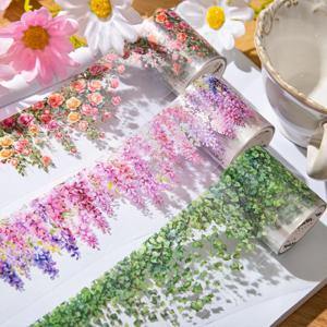 1Pc 꽃 포도 나무 스티커 장미 부겐빌레아 아이비 포도 나무 이끼 아름다운 스티커 DIY 수제 사진 앨범 장식 스티커