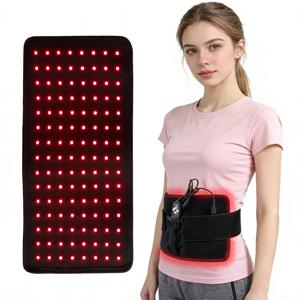 신체 적외선 광선 요법을 위한 레드 라이트 테라피 벨트 660nm & 850nm 3-in-1 LED 비드 통증 완화 어깨 등 무릎 관절 개선