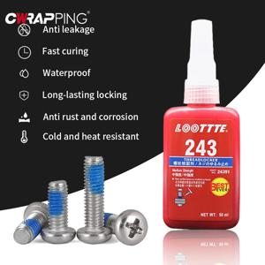 1/2/3pcs Threadlocker 나사 접착제 빠르게 경화 된 스레드 잠금 에이전트 혐기성 접착제 부식 방지 풀림 방지 접착제