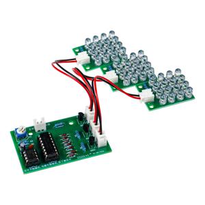 1/2/5pcs CD4017 + NE555 LED 워터 라이트 DIY 키트 빨간색 흰색 파란색 전자 용접 모듈 학습 예비 부품 TJ-56-715 DC 12V