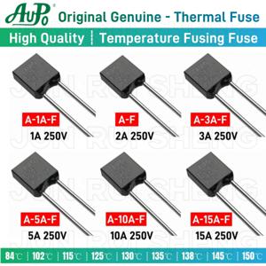 AUPO RH 열퓨즈 5개 1A 2A 3A 5A 10A 15A 250V 차단 TF 84 102 115 125 130 135 138 145 150 C도 온도 감지 퓨즈 스위치