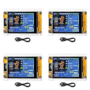 클래식-4X Nmminer Nerdminer V2 468KH/S 해시레이트 BTC 솔로 로터리 마이너 ESP32 2.8인치 스마트 디스플레이 비트코인 암호화폐 로터리 마이너