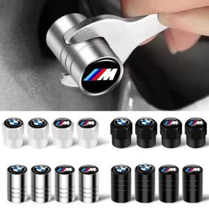4개 3D 메탈 휠 타이어 밸브 캡 방진 커버 BMW M X1 X2 X3 X4 X5 X6 X7 G20 G30 6GT E46 E39 E90 E60 F10 액세서리