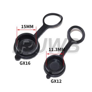 5pcs 항공 원형 플러그 소켓 GX12 GX16 방수 먼지 캡 용접 케이블 커넥터 고무 보호 커버