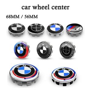 4PCS 68MM 56MM 자동차 휠 센터 허브 캡 BMW 미니 E87 M 퍼포먼스 E36 E46 E60 E90 E91 E92 E93 F30 F20 M3 자동차 액세서리