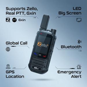 IP67 방수 부유식 핸드헬드 4G POC 무전기, GPS 및 블루투스 지원 Gxin Zello 야외 캠핑 공장