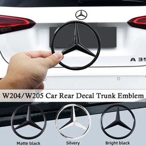 메르세데스 벤츠 W204 C 클래스 08-14, W205 C 클래스 15-21 리어 트렁크 로고 개조용 자동차 후면 후드 엠블럼 A204 A205 액세서리