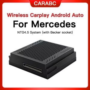 메르세데스 벤츠 A B C E CLA GLA GLK ML W204 W246 W176 스프린터 NTG4.5 베커 박스용 CARABC 무선 카플레이 안드로이드 오토 모듈