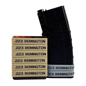 .223 REM용 6팩 매거진 마킹 밴드, 매거진 식별을 위한 편리한 고무 링, 총기 보관함용