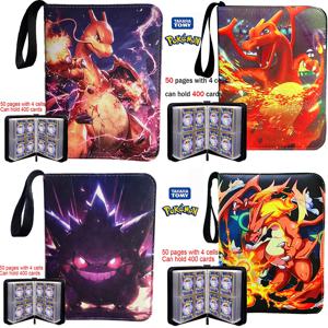 2026 포켓몬 카드 앨범 PU 지퍼 사진 앨범 컬렉션 북 애니메이션 피규어 앨범 취미 파일 어린이 장난감 선물 재고 있음