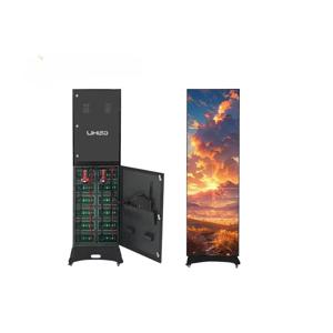 LED 스크린 IP65 방수 5000니트 야외용 LED 포스터 간판 디스플레이 (바퀴 포함) 간편 설치, 옥외 광고용