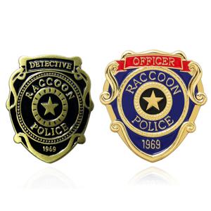 라쿤 경찰국 레지던트 이블 영화 배지 에나멜 핀 브로치 장신구 백팩 장식