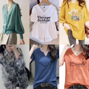 44~100 여름 신상 티셔츠 예뽄디자인 여성티셔츠 반팔티셔츠  박스티셔츠 하이컬리티  토베나