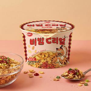 씨알로 비빔C리얼(45g x 8개입) / 매콤 바삭 비빔 컵 시리얼 얼리버드 런칭특가
