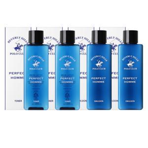 비버리힐스폴로클럽 퍼펙트옴므 토너 에멀젼 4개 구성 상쾌한 프레시 마일드향 대용량 200ml 남성스킨로션