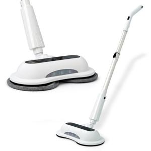 25년 NEW 국산 듀얼스핀 무선 물걸레 청소기 파워스윙 회전 전동 빅사이즈 물걸레패드 런칭특가