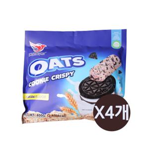 오츠 쿠키 크리스피 초코 400g x4개 / 귀리 곡물스낵 오트밀 쿠키 스낵
