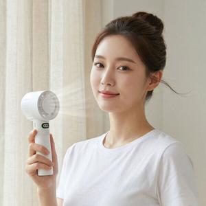 아이스 냉각 휴대용 선풍기 100단 초강력 미니 쿨링 손풍기 스탠드