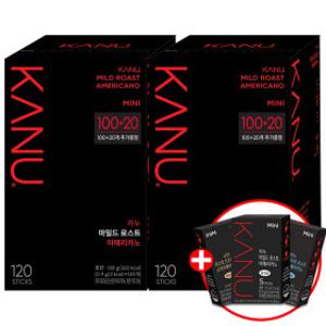 카누 미니 마일드 아메리카노 120Tx2개 + 카누 5Tx2개 증정