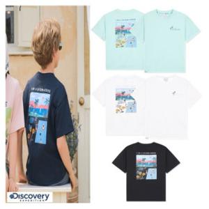 디스커버리 키즈(정) 디스커버리키즈DKRS59053키즈 콜라보 핫썸머 그래픽 반팔티셔츠
