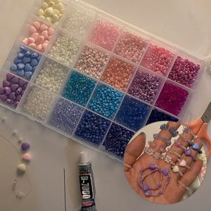 하트 포인트 비즈 공예 재료 팔찌 반지 목걸이 만들기 세트 BEST 비즈공예재료