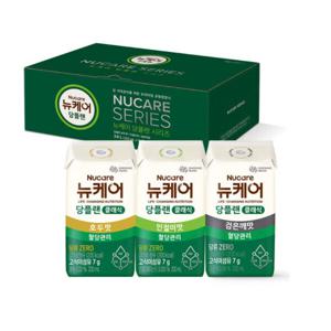 뉴케어 당플랜 3종 200ml x 18팩 각 6팩 호두 인절미 검은깨 당 제로 당뇨 혈당 환자 영양식 임산부 식사