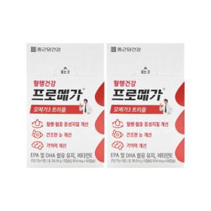 종근당건강 프로메가 오메가3 트리플 장용성캡슐 654mg x 60캡슐 x 2박스 /An