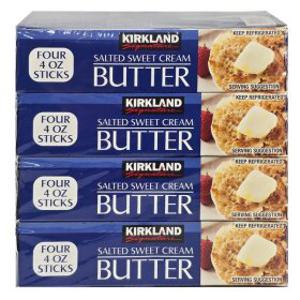 코스트코 커클랜드 시그니춰 솔티드 스위트 크림 가염 버터 453g 4개 gx